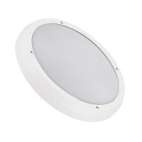 APLIQUE REDONDO CURIO BRANCO IP65 P/ 2x E27