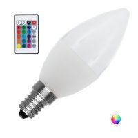 LÂMPADA LED E14 REGULÁVEL RGBW C37 4.5W