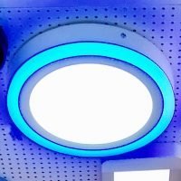 PAINEL LED REDONDO SALIENTE 6500K + AZUL