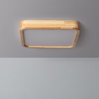 PLAFÓN LED 20W QUADRADO MADEIRA 400 X 400 MM CCT SELECIONÁVEL KAYU