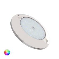 FOCO PISCINA LED SUPERFÍCIE RGBW 12V DC AÇO INOXIDÁVEL 35W