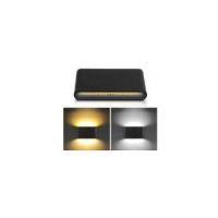 APLIQUE LED RETANGULAR PRETO 2 X 5W