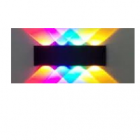 APLIQUE LED ALUMÍNIO 8W RGB FIXO