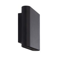 APLIQUE LED VESTA 12W PRETO ILUMINAÇÃO DUPLA