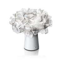 LÂMPADA DE MESA SLAMP CLIZIA TABLE FUMÉ C/BATERIA