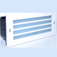 BALIZA LED RETANGULAR GRELHA EMBUTIR NO CHÃO 10W