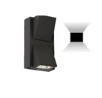 APLIQUE LED PAREDE PRETO | 6W ARO ALUMÍNIO