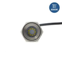 FOCO LED ENCASTRÁVEL P/ TAMPÃO DE DRENAGEM EM BARCOS 27W 9-32V INOX 316L