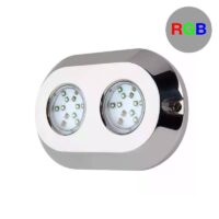 FOCO LED SUBMERSÍVEL RGB P/ EMBARCAÇÕES 120W 12V IP68