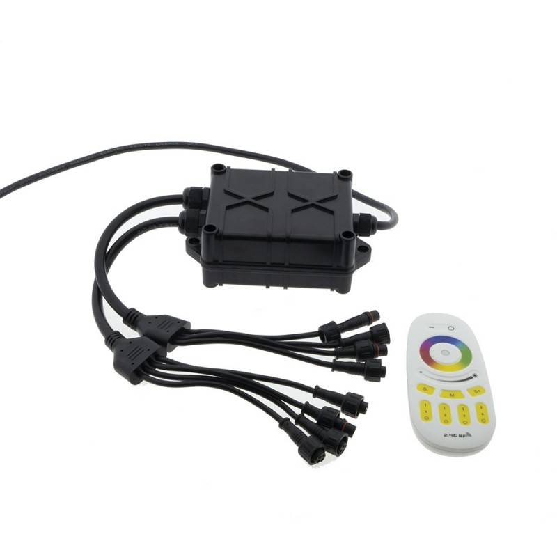 CONJUNTO DE 6 FOCOS LED RGB ROCK LIGHT P/ AUTOMÓVEIS 4X4 E BARCOS 9W 12V IP68 - Image 3