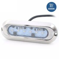 FOCO LED BRANCO DE SUPERFÍCIE SUBMERSÍVEL SLIM 30W 9-32V 316L INOX IP68