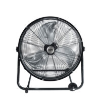 VENTOINHA INDUSTRIAL DE CHÃO C/ RODAS PRETO 180W | LÂMINAS Ø60 x 70CM