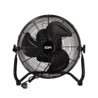 VENTOINHA INDUSTRIAL OSCILANTE PRETO 60W | LÂMINAS Ø40 x 51,5CM