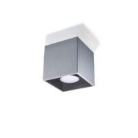 APLIQUE DE TETO QUAD 1 CINZA