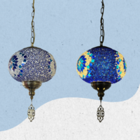 CANDEEIRO SUSPENSO 200MM | MOSAICO TURCO