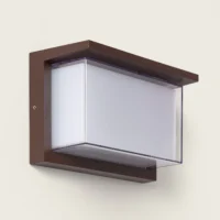 APLIQUE DE PAREDE EXTERIOR LED 12W ALUMÍNIO CCT SELECIONÁVEL DUPLO DIFUSOR VALORIAN