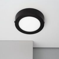 PAINEL SALIENTE LED REDONDO 6W PRETO CCT
