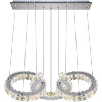 CANDEEIRO ARGON 1X66W LED 5280LM 4000K C TRANSPARENTE