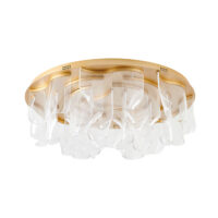 CANDEEEIRO DE TETO CLAIRE 268W LED DOURADO