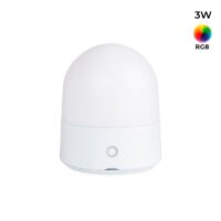 CANDEEIRO PORTÁTIL LED RGB “COMPI” TÁTIL 3W IP44