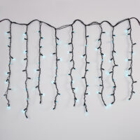 CORTINA DE LUZES LED – 1,5M X 90CM – 100 LUZES – BRANCO FRIO