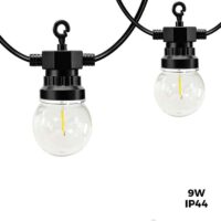GRINALDAS LED 10M+3M COM 20 LÂMPADAS EM BRANCO QUENTE 9W