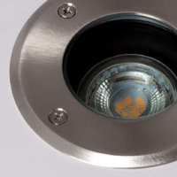 FOCO LED DE CHÃO CIRCULAR ENCASTRÁVEL CHÃO IP67
