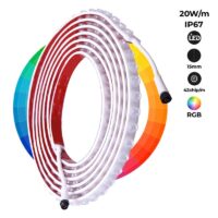 FITA LED WALL WASHER FLEXÍVEL RGB 24VDC 5 METROS IP67
