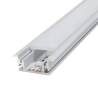 PERFIL DE ALUMÍNIO P/ FITA LED C/ ABAS P/ EMBUTIR | FAT 2 MTS