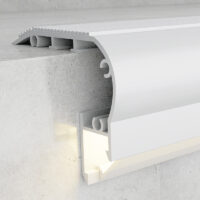 PERFIL DE ALUMÍNIO P/ FITA LED | KUF 2 MTS