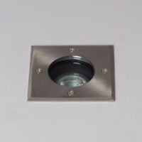 FOCO DE CHÃO GU10 QUADRADO ENCASTRÁVEL IP67