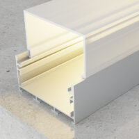 PERFIL DE ALUMÍNIO SUSPENSÃO P/ FITA LED | TRAKEM 2 MTS