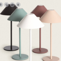 CANDEEIRO DE MESA LED 3W PORTÁTIL P/ EXTERIOR C/ BATERIA USB RECARREGÁVEL