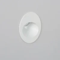 BALIZA EXTERIOR LED 3W ENCASTRÁVEL DE PAREDE CIRCULAR BRANCA CONEY