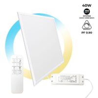 PAINEL LED SLIM CCT REGULÁVEL C/ COMANDO 60 X 60CM 40W