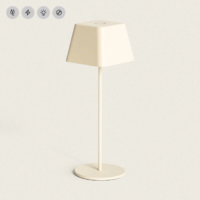 CANDEEIRO DE MESA LED 1.2 W PORTÁTIL P/ EXTERIOR ALUMÍNIO C/ BATERIA RECARREGÁVEL WILLY