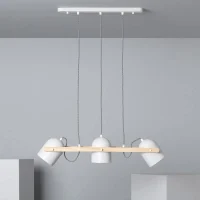 CANDEEIRO SUSPENSO MADEIRA E METAL KLARHET