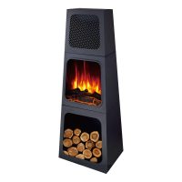 LAREIRA ELÉTRICA DE CHÃO PEDRA DE URSO 1800W