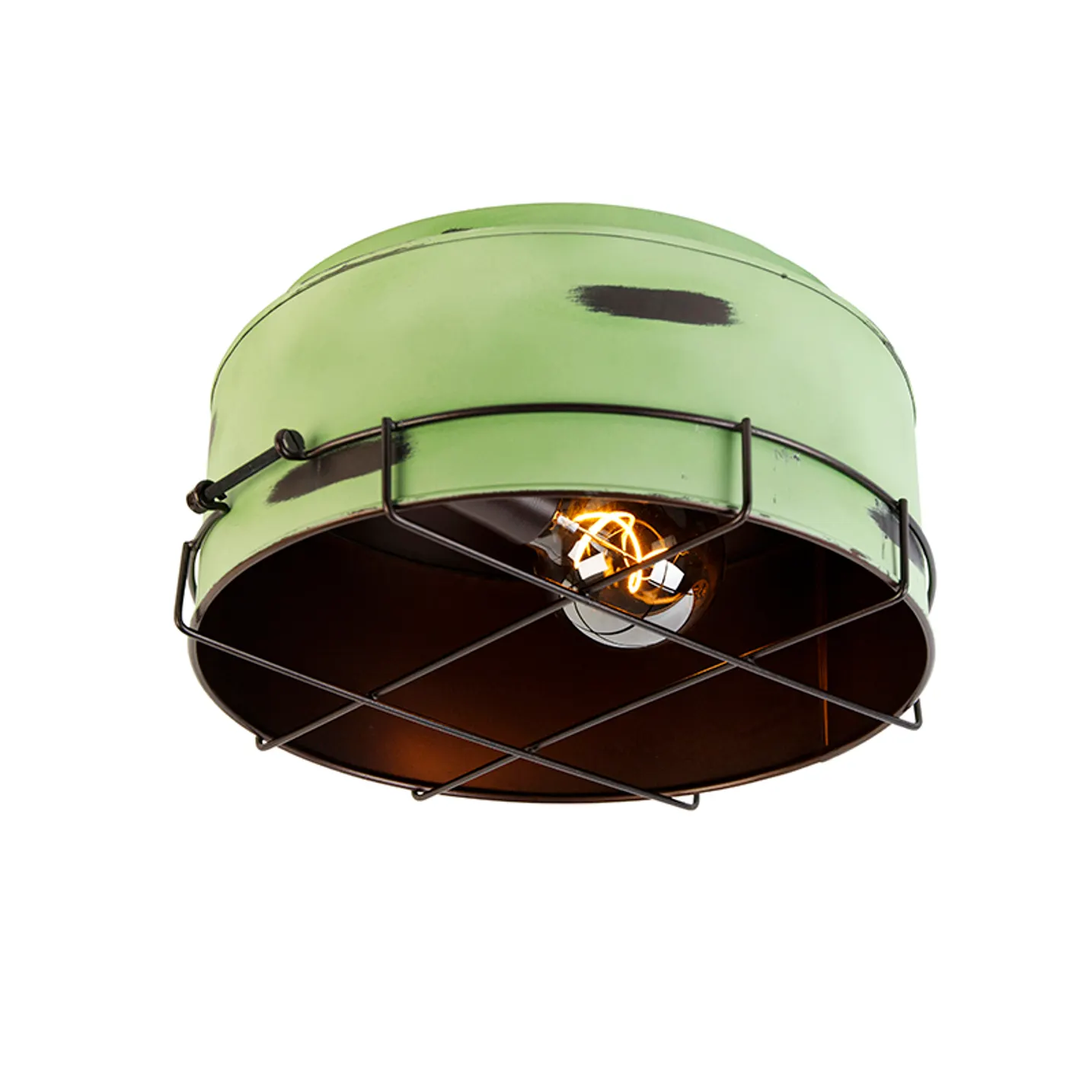 CANDEEIRO DE TETO INDUSTRIAL VERDE 35 CM | BARRIL - Image 2