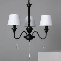 CANDEEIRO DE ARANHA METAL E TECIDO ZURI