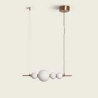 CANDEEIRO SUSPENSO LED 4.2W METAL E VIDRO ATIRA