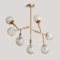 CANDEEIRO SUSPENSO METAL VIDRO ROUTI