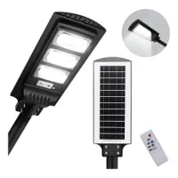 LUMINARIA PÚBLICA LED SOLAR C/ SENSOR DIA-NOITE E MOVIMENTO 90W