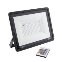 PROJETOR LED RGB SLIM 100W | C/ FUNÇÃO DE MEMÓRIA