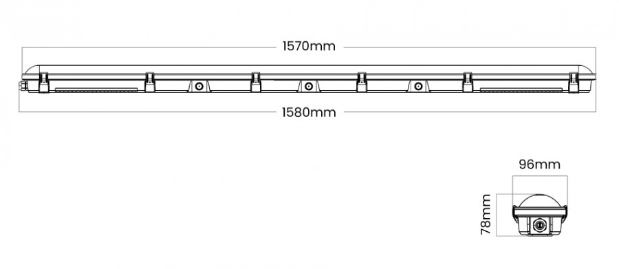 ARMADURA LED ADIB II 25W/50W 3CCT - Image 3