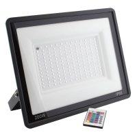 PROJETOR LED RGB SLIM 200W | C/ FUNÇÃO DE MEMÓRIA