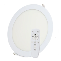 PAINEL LED REDONDO 18W 3CCT C/ COMANDO