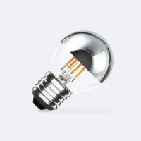 LÂMPADA FILAMENTO LED E27 4W 400 LM G45 CHROME REFLECT